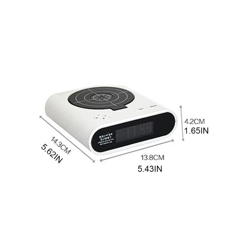 Réveil numérique avec cible laser pour enfants ou lève tard, idéal pour les réveils de bonne humeur.